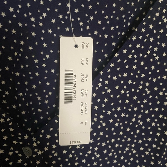 Jcrew peplum navy top, size 8 - Picture 4 of 4